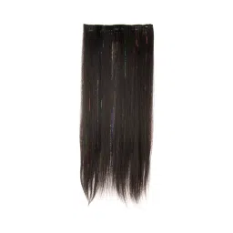 Stasia Street Clip-In 24 Inch Dark Brown Straight Hair Extension With Glitter Streaks-picture-38