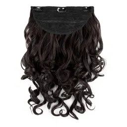 Stasia Street Clip-In 18 Inch Step Curls Dark Brown Hair Extensions-picture-20