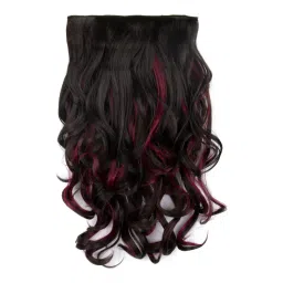 Stasia Street Clip-In 18 Inch Soft Curls Burgundy Hair Extensions-picture-39