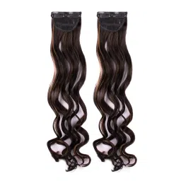 Stasia Street Clip-In 20 Inch Curly Dark Brown Side Patches - Pack Of 2-image-4
