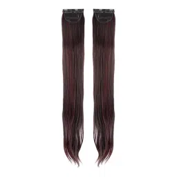 Stasia Street Clip-In 24 Inch Straight Burgundy Side Patches - Pack Of 2-picture-48