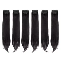 Stasia Street Clip-In 24 Inch Straight Natural Black Side Patches - Pack Of 6-picture-3