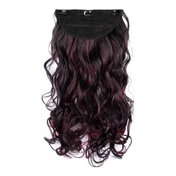 Stasia Street Clip-In 24 Inch Full-Wavy Burgundy Hair Extensions-picture-30