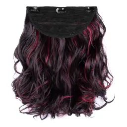 Stasia Street Clip-In 18 Inch Full-Wavy Burgundy Hair Extensions-picture-10
