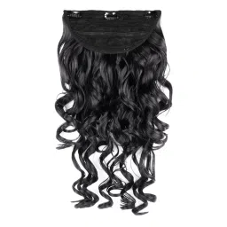 Stasia Street Clip-In 24 Inch Step Curl Jet Black Hair Extensions-picture-34
