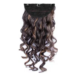 Stasia Street Clip-In 24 Inch Step Curl Mix Brown Hair Extensions-picture-18