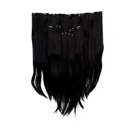 Stasia Street 24 Inch 7 Set Clip-In Volumizer Natural Black Hair Extensions-picture-0