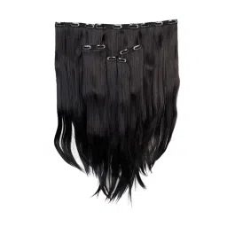 Stasia Street 24 Inch 7 Set Clip-In Volumizer Dark Brown Hair Extensions-picture-20