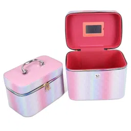 NFI Essentials Printed Makeup Box Cosmetic Jewellery Bridal Vanity Organizer (M)-picture-21