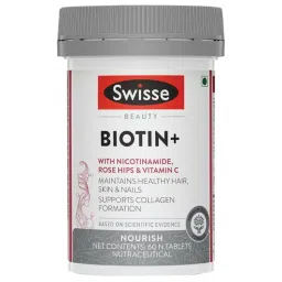 Swisse Beauty Biotin+ With Nicotinamide, Rose Hips & Vitamin C For Healthy Hair, Nourishes Skin & Nails, Supports Collagen Formation –60 Tablets for Both Men & Women-picture-12
