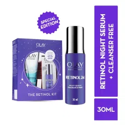 Olay Retinol Kit For Overnight Repair - Serum With Free Cleanser-picture-1