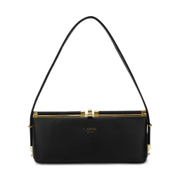 Lavie Luxe Womens Parallel Small Frame Satchel Bag - Black (S)-picture-24