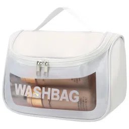 Kayanara White Transparent Cosmetic Travel Organizer Waterproof Hanging Makeup Bag-picture-24