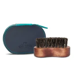 Man Arden 100% Boar Bristle Beard Brush Hand Crafted Premium Wood Handle Premium Faux Leather Pouch-picture-17
