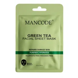 ManCode Green Tea Facial Sheet Mask For Purifies & Hydrating The Skin With Korean Formula-picture-26