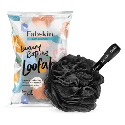 Fabskin Luxury Bathing Round Loofah Bath Sponge - Black-picture-37