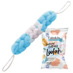 Fabskin Luxury Bathing Back Scrubber Loofah Belt - Strechable 9 Knots Bath Sponge-picture-8