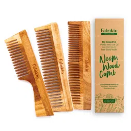 Fabskin Styling Neem Wooden Comb - Set Of 3-picture-48