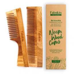 Fabskin Graduated & Handle Neem Wooden Comb - Set Of 2-picture-40