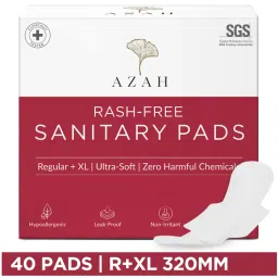 AZAH Sanitary Pads for Women (Pack of 40 XL) 100% Rash-Free Cotton Sanitary Napkins-picture-8