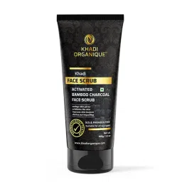 Khadi Organique Activated Bamboo Charcoal Face Scrub-picture-0
