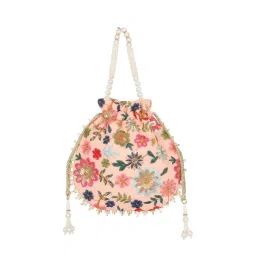Lavie Jiya Floral Embriodered - Womens Potli (Lt Pink) (S)-picture-26