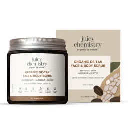 Juicy Chemistry Hazelnut-Coffee & Chocoalate-Organic De-Tan Face & Body Scrub-picture-40