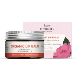Juicy Chemistry Damask Rose & Fig Organic Lip Balm-For Damaged & Chapped Lips-picture-42