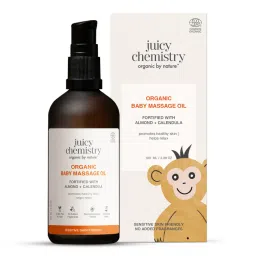 Juicy Chemistry Almond,Calendula & Vitamin E - Organic Baby Massage Oil-picture-7