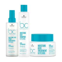 Schwarzkopf Professional Bonacure Hyaluronic Moisture Kick Micellar Shampoo + Conditioner + Mask Combo - For Additional Moisture-picture-42