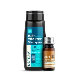 Ustraa Hair Vitalizer Shampoo & Beard Growth Oil Combo-picture-16