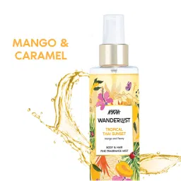 Nykaa Wanderlust Tropical Sunset Fruity & Floral Fine Fragrance Body Mist with Mango & Peony-picture-12