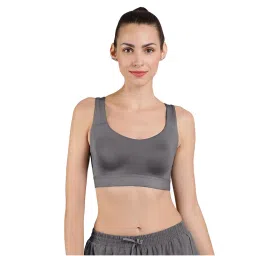 Amante Grey Non Padded Non-Wired Full Coverage Low Impact Elements Sports Bra-picture-7
