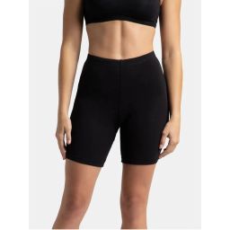 Jockey 1529 Women High Coverage Super Combed Cotton Elastane Shorties - Black-picture-18