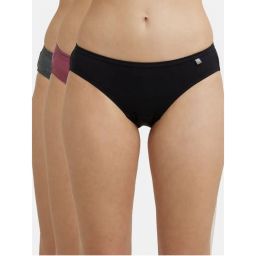 Jockey 1410 Women Medium Coverage Super Combed Cotton Bikini-Dark Assorted (Pack of 3)-picture-17
