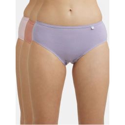Jockey 1406 Women High Coverage Super Combed Cotton Hipster-Light Assorted (Pack of 3)-picture-32