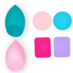 Beautiliss Beauty Blend Makeup Puff Applicator Sponge Set Of 6(Color May Vary)-picture-26