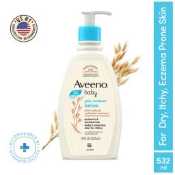 Aveeno Baby Daily Moisture Lotion | Oatmeal Face & Body Moisturizer for Dry, Itchy & Sensitive Skin-picture-35