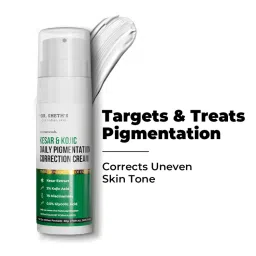 Dr. Sheth's Kesar & 2% Kojic Acid Daily Pigmentation Correction Cream I Provides Even Skin Tone |30G-picture-8