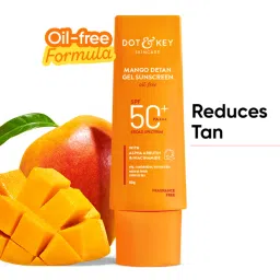 Dot & Key Mango Detan Oil-Free Sunscreen Gel SPF 50+ PA+++ With Alpha-Arbutin & Niacinamide-picture-15