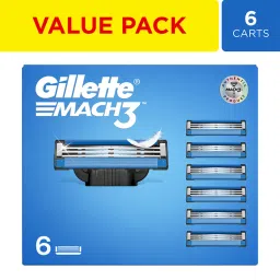Gillette Mach 3 Shaving Blades for men (Pack Of 6 Cartridges)-picture-40