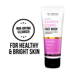 Dr. Sheth's Ceramide & Vitamin C Brightening Face Wash |Cleanses, Hydrates, Reduces Dark Spots 100ml-picture-29