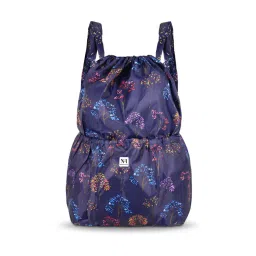 NFI Essentials Floral Print Drawstring Backpack for Women Foldable Sport String Bag-picture-19