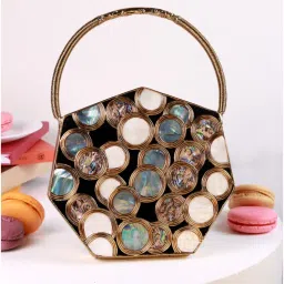 THE TAN CLAN Alira Brass Clutch With Handle-picture-21
