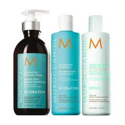 Moroccanoil Hydrating Shampoo, Conditioner And Hydrating Styling Cream - Styling Combo-picture-42