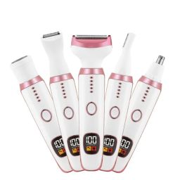 Signaxo Sharp 5-in-1 Rechargeable Shaver Trimmer For Eyebrow Body Bikini Facial Hair Removal women-picture-18