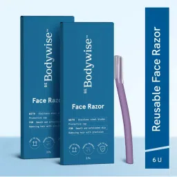 Be Bodywise Reusable Face Razor For Women For Facial Hair, Eyebrow, Upper Lip, Chin - Pack Of 6-picture-24