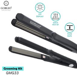 Gorgio Professional Premium Multi-Grooming Kit GMG-33 (HairStraightner + Crimper Exclusive Combo )-picture-4