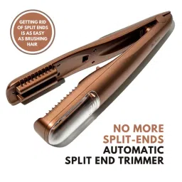 Alan Truman Automatic Split-ends Trimmer For Dry And Damaged Hair-ends And Flyaways - Gold-picture-2