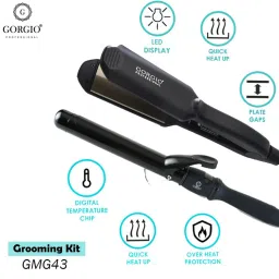 Gorgio Professional Premium Multi-Grooming Kit GMG-43(HairStraightner+ Curling Tong ExclusiveCombo)-picture-25